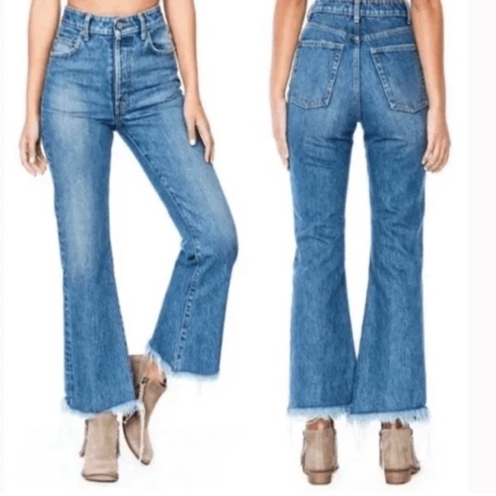 Carmar Charity High Rise Flare Button Fly Jeans